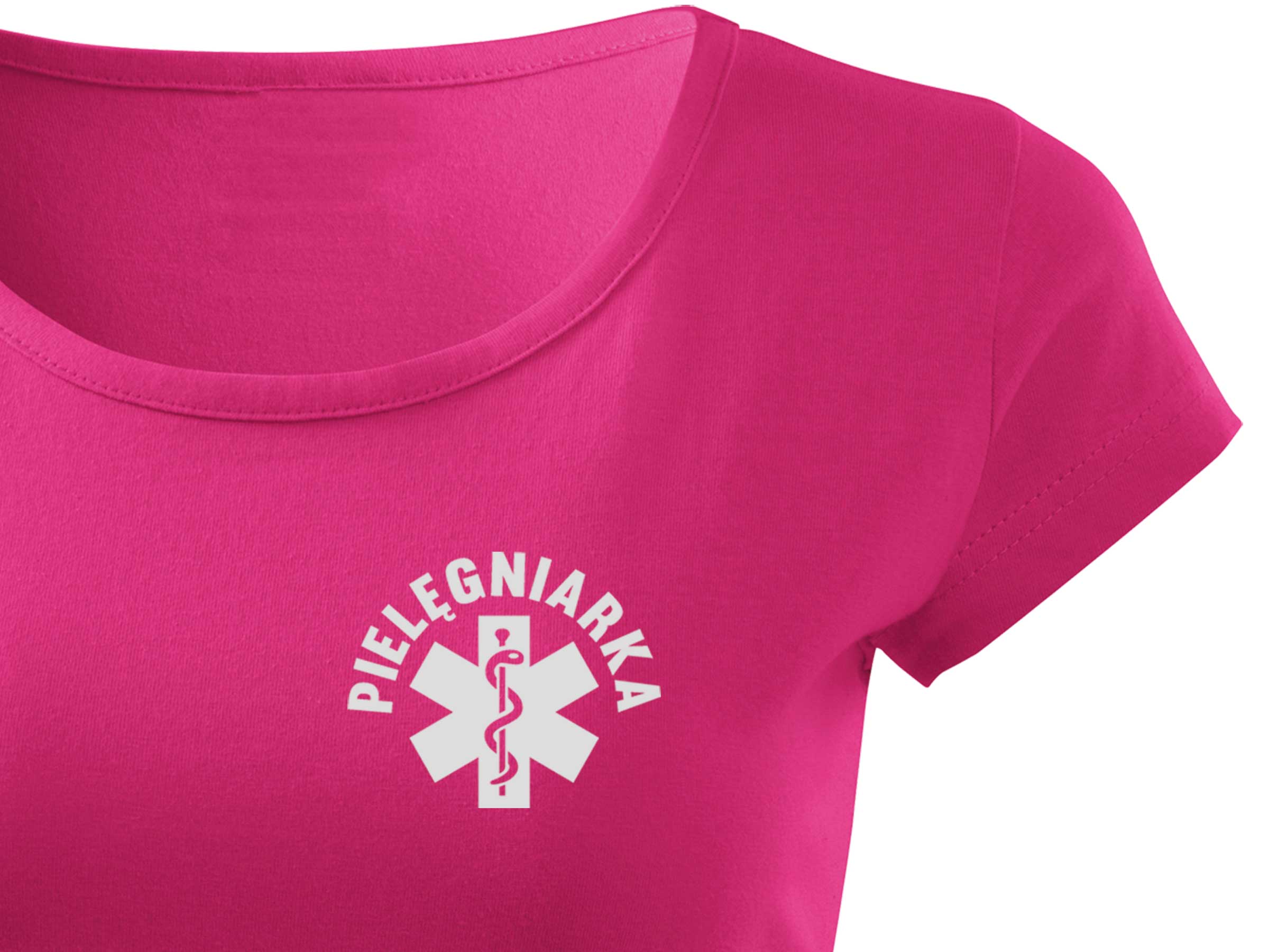 

Bawełniana Bluzka Medyczna Napis Pielęgniarka - XL