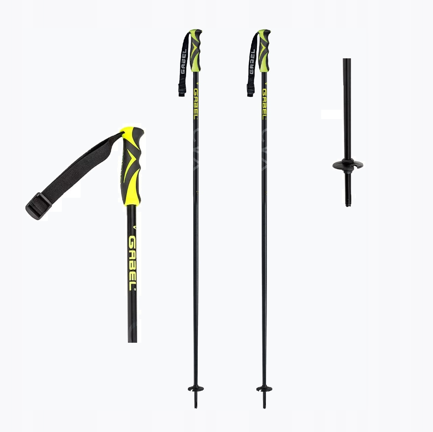 Kije kijki narciarskie Gabel CVX black/yellow 115cm