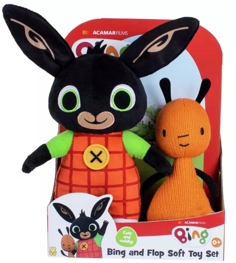 KRÓLIK BING I FLOP ZESTAW PLUSZAK MASKOTKA PLUSZ Marka Golden Bear
