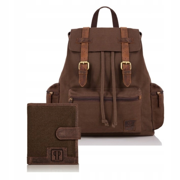 Pánská Rfid peněženka velký pánský batoh dárková sada pro muže