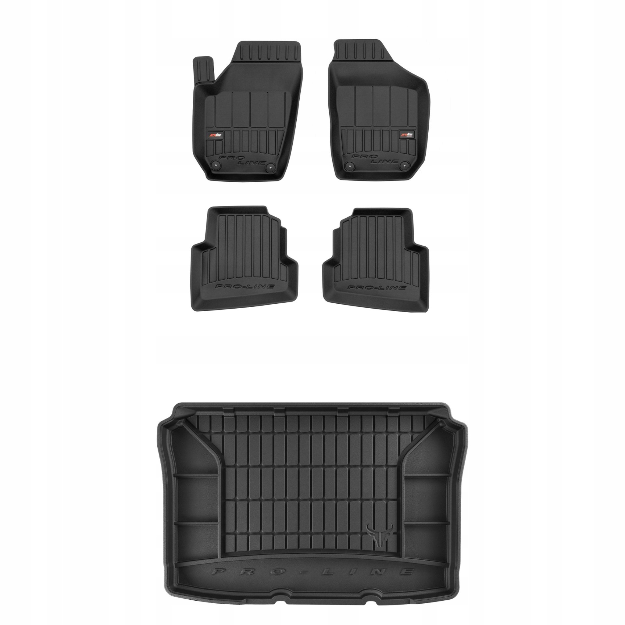 Sada gumových kobercov a rohoží pre Volkswagen Polo IV 2001-2009