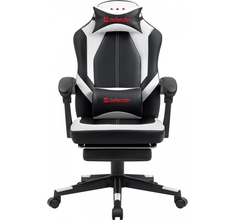 FOTEL DEFENDER APOLLO BIAŁO-CZARNY GAMING — 8