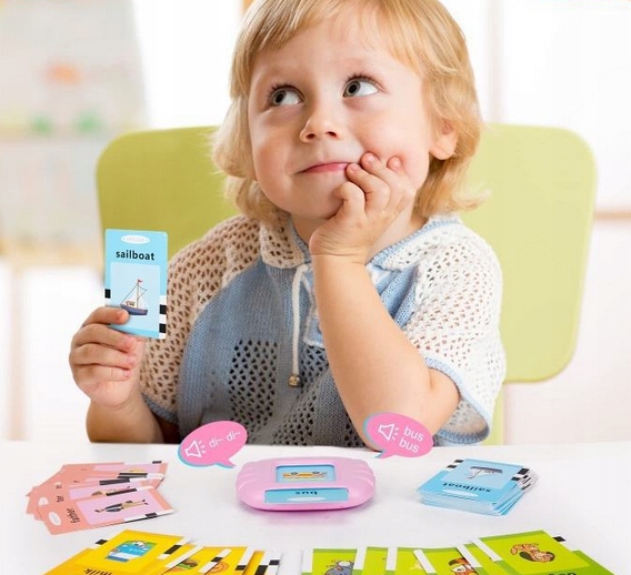 ZABAWKA DO NAUKI JĘZYKA ANGIELSKIEGO CZYTNIK KART SŁÓW DLA DZIECKA Wiek dziecka 3 lata +