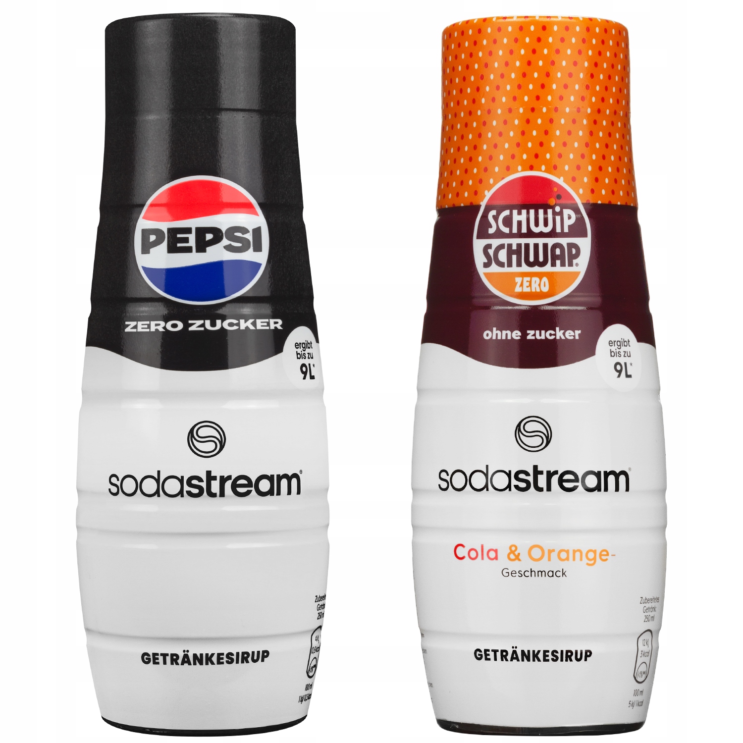 2X SYROP SODASTREAM SCHWIP SCHWAP ZERO PEPSI MAX
