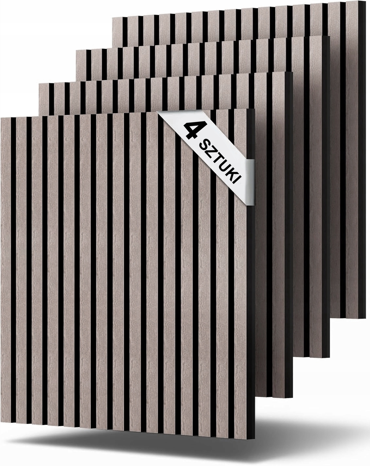 PANELE 3D ŚCIENNE SAMOPRZYLEPNE TAPETA LAMELE 5mm - 4 SZTUKI