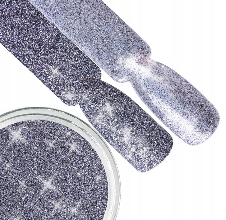 

Pyłek Do Paznokci Flash 02 Ozdoba Dark Silver