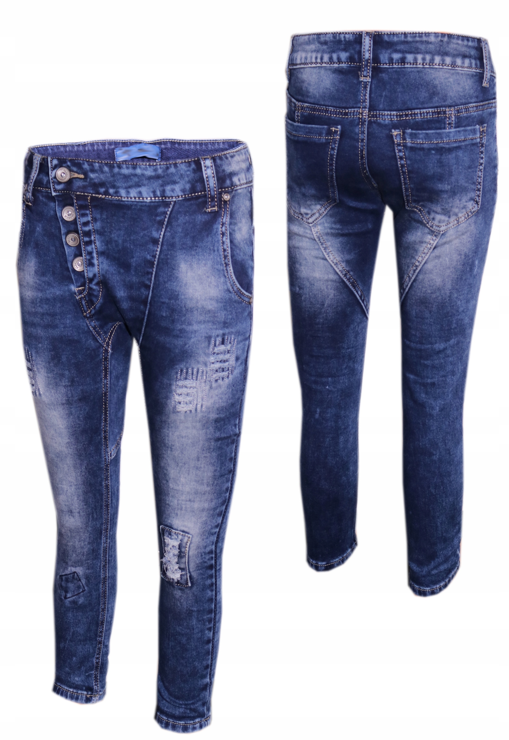 

Spodnie jeansowe chłopięce jeansy 146-152