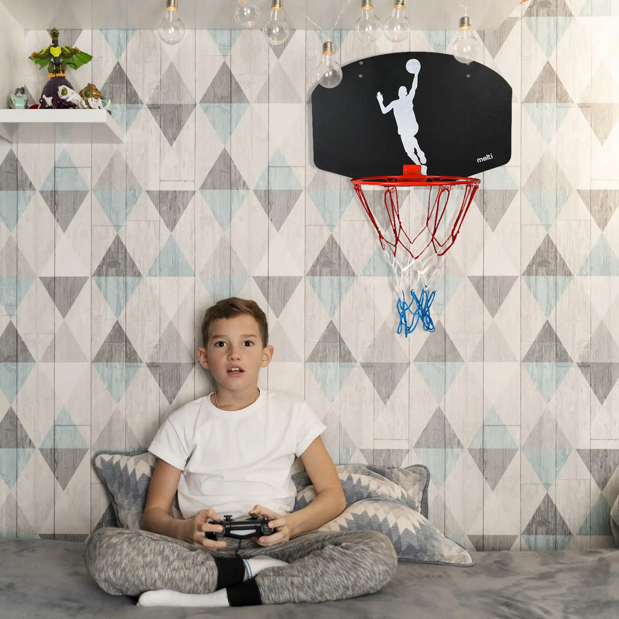 TABLICA TARCZA DO KOSZYKÓWKI KOSZA OBRĘCZ + PIŁKA molti Marka inna