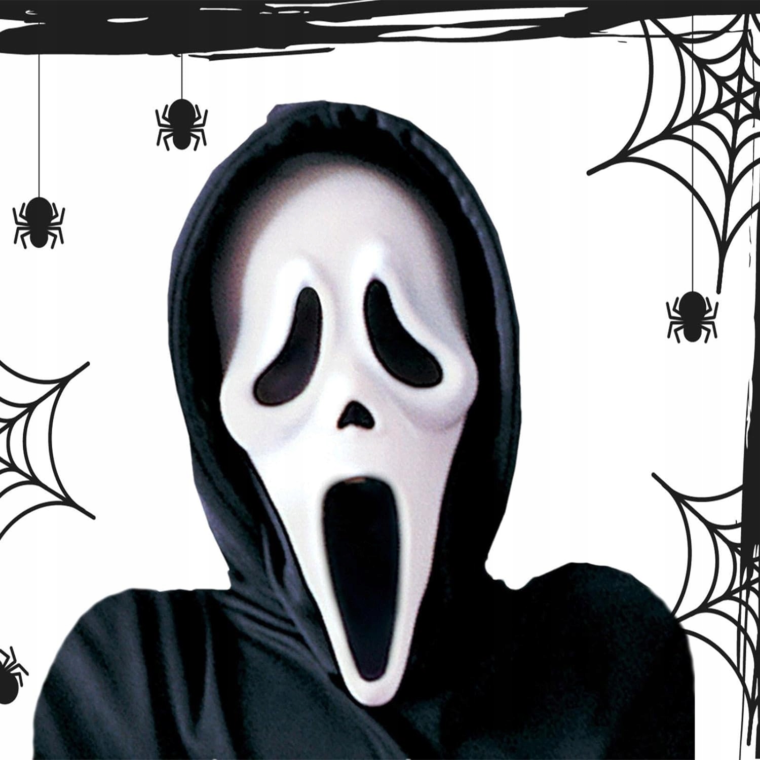 MASKA NA TWARZ NA HALLOWEEN KRZYK Z FILMU DUCH STRASZNA POTWÓR HORROR Marka PartyPal