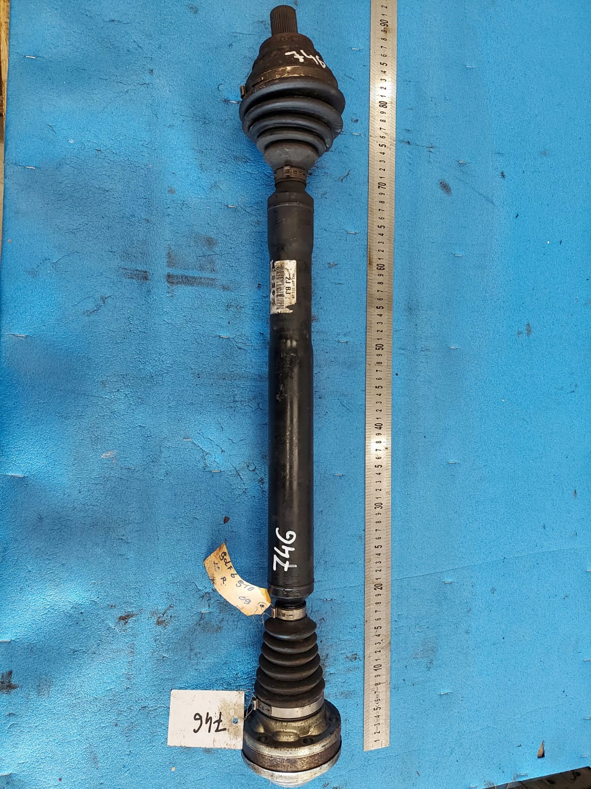 VW GOLF right semi-axis 1.9 TDI 1K0407272JB
