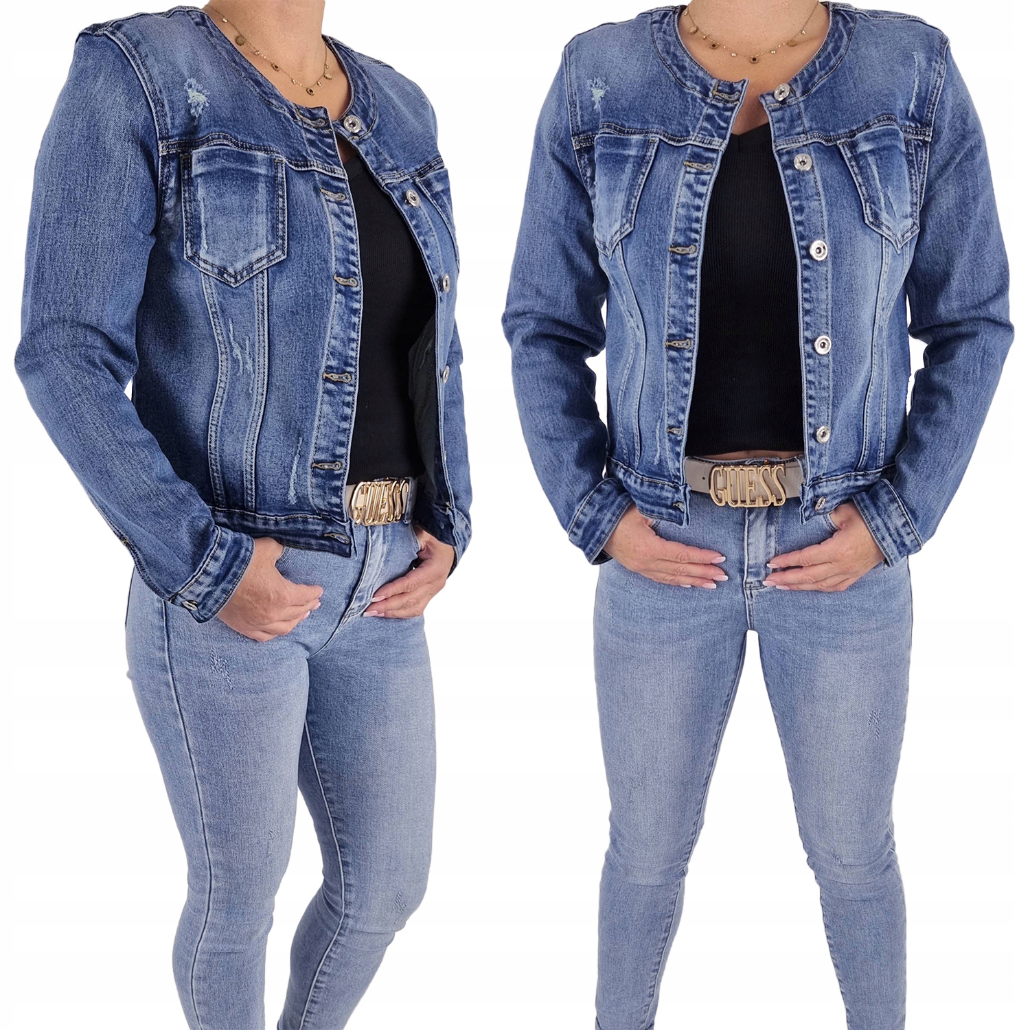 Kurtka Jeansowa Katana Damska Plus Size