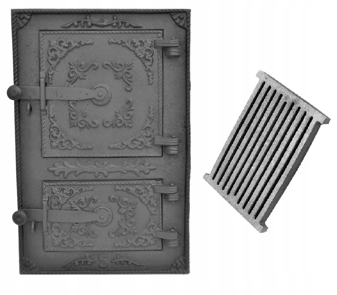 

drzwiczki żeliwne wędzarni pieca palenisko 44X29cm