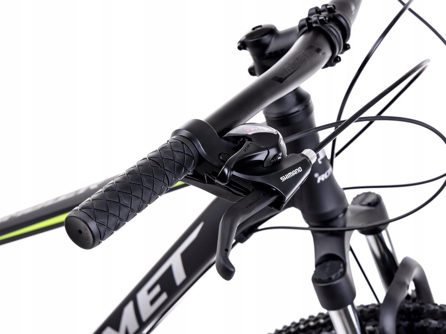 Rower górski ROMET Rambler 9.1 SPECIAL 2024 czarno-limonkowy, 15, 29, nd., Rozmiar ramy 15 cali