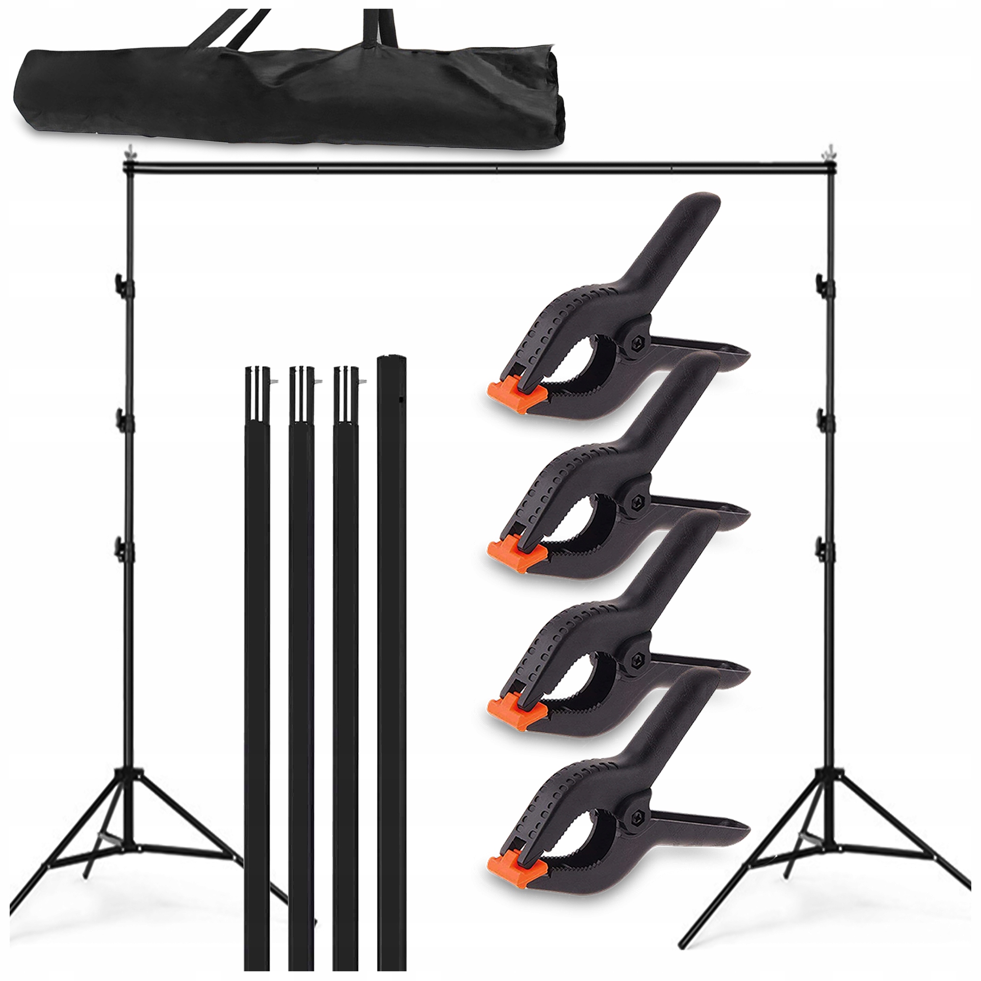 Stativ Pro Fotografické Pozadí Do Studia 300x300CM Set Příčka