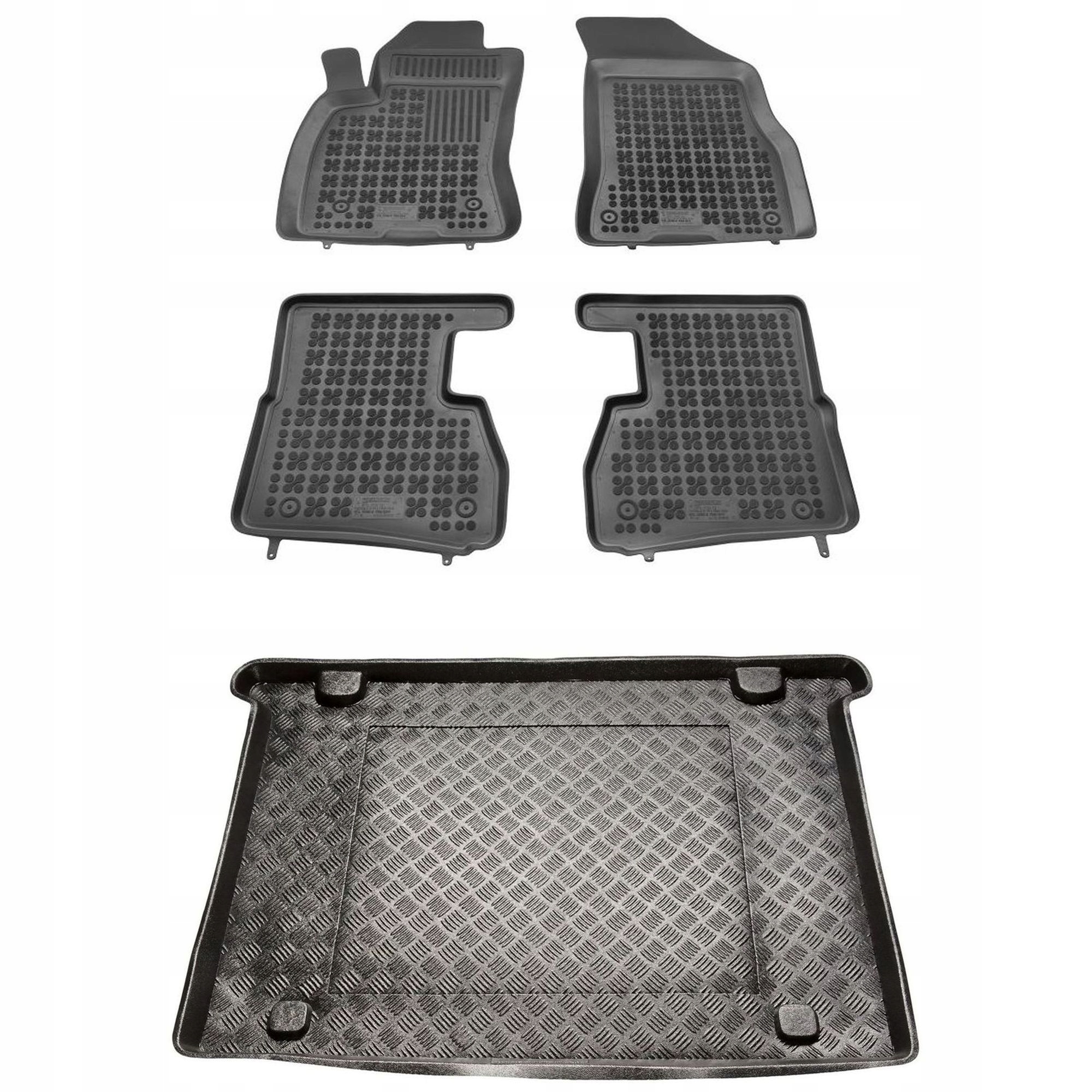 Sada koberčekov a rohoží pre Fiat Doblo II 2010-2019 5 osôb, 7 osôb, vzadu