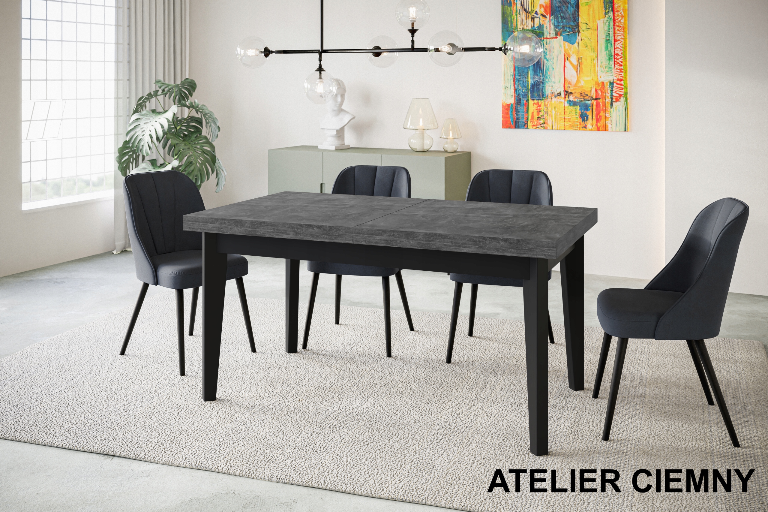 Stół rozkładany 120/160 SKANDYNAWSKI Głębokość mebla 80 cm