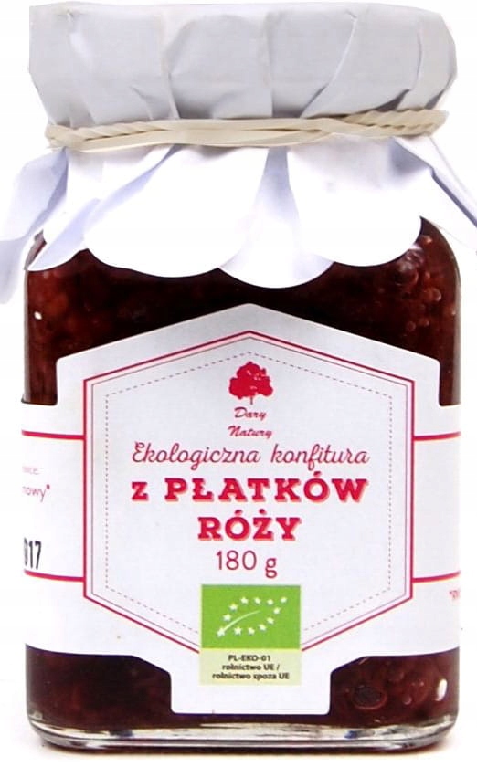 Konfitura z płatków róży BIO 180 g Dary Natury