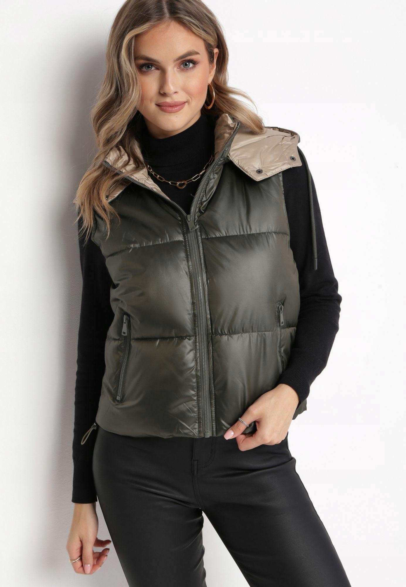 Born2Be Ciemnozielona Kamizelka damska Rozmiar XL