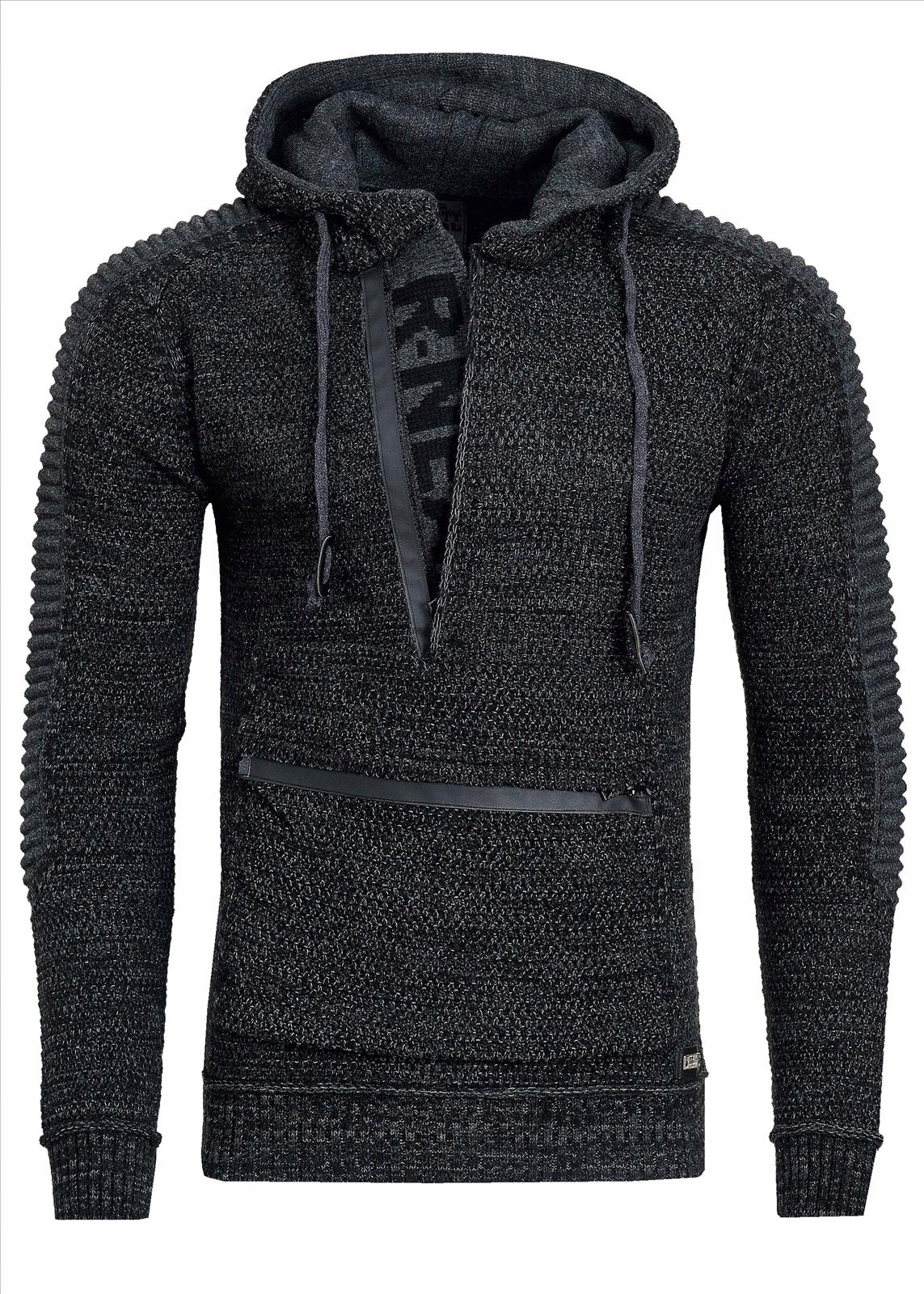 Pánský Klokanka svetr mikina na zip s kapucí