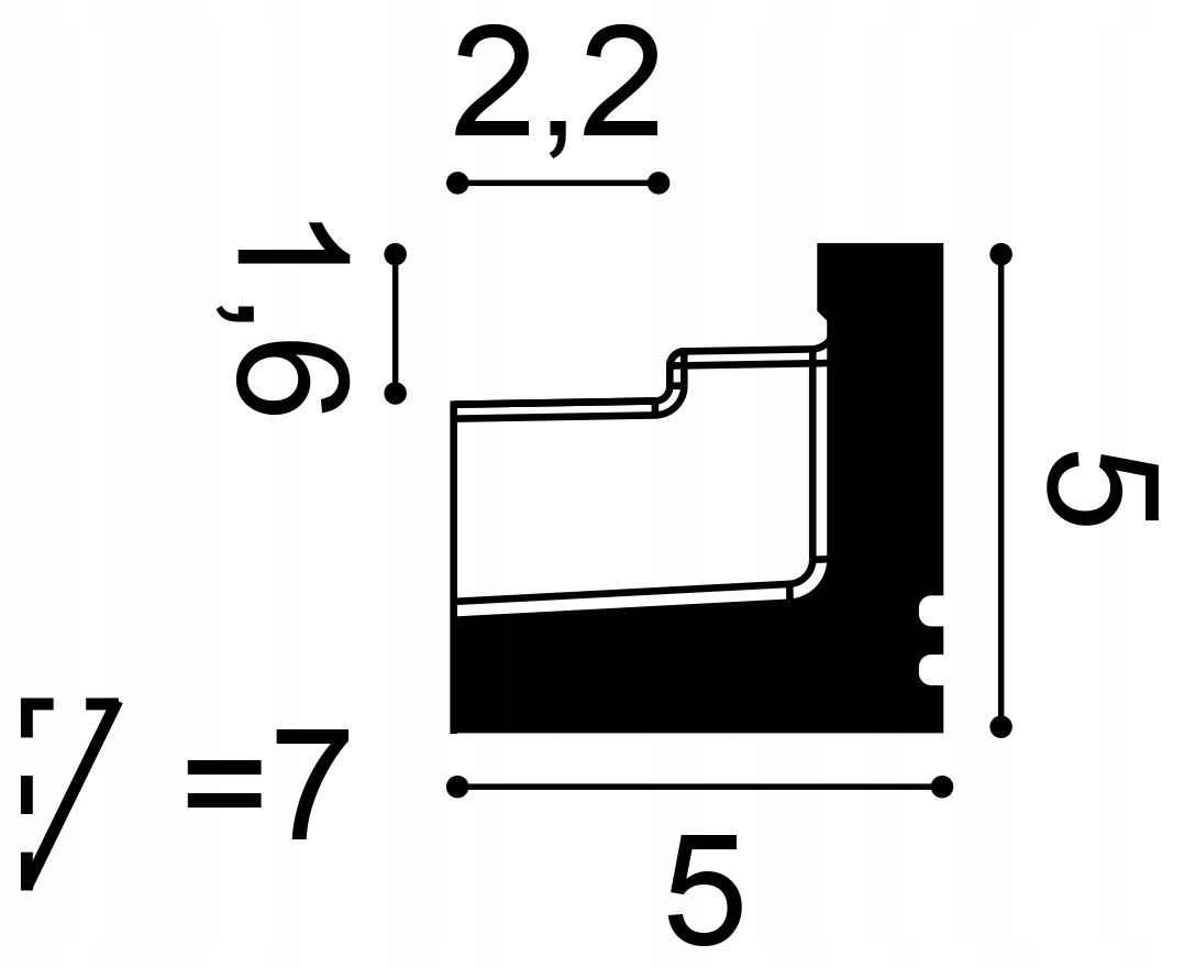 Listwa oświetleniowa LED C361 Orac Decor Marka Orac decor