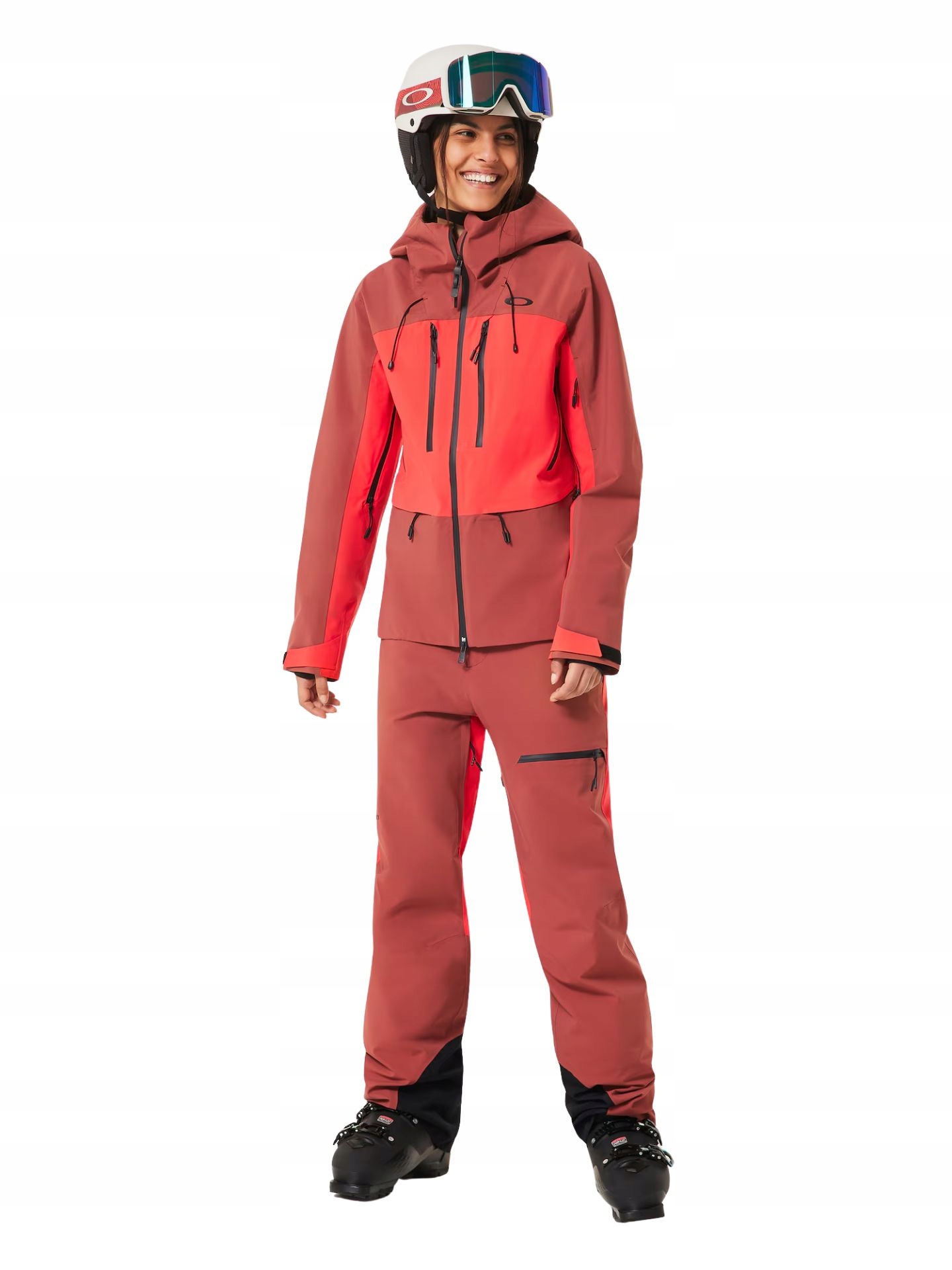 Kurtka damska Oakley W. Kendall Rc Shell Jacket Hibiscus Red/Rosewood M