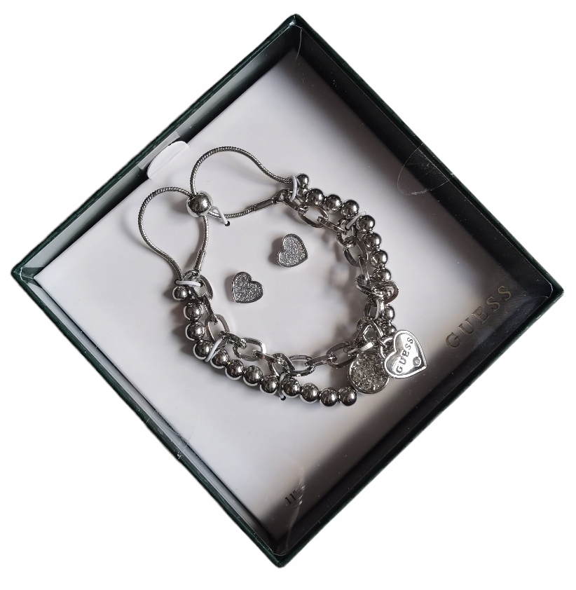 Guess Los Angeles Náramek A Náušnice Srdce