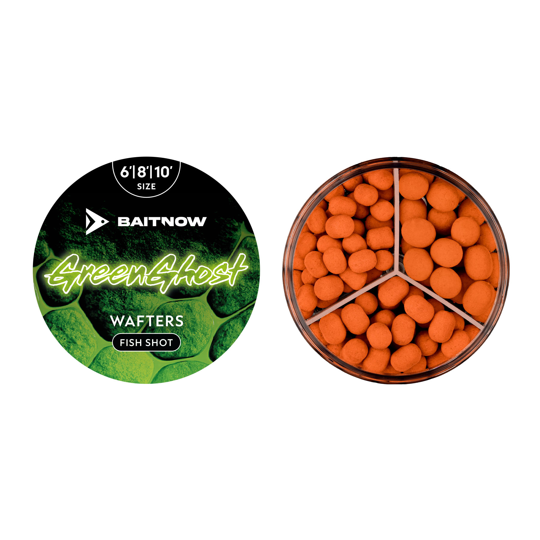 Wafters Method Feeder Baitnow Green Ghost ROZ.6/8/10 24g