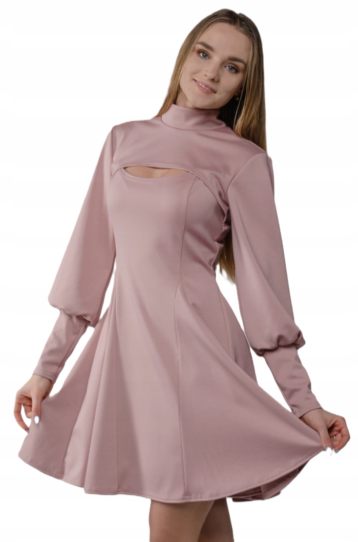 Šaty Růžová S80 M/L