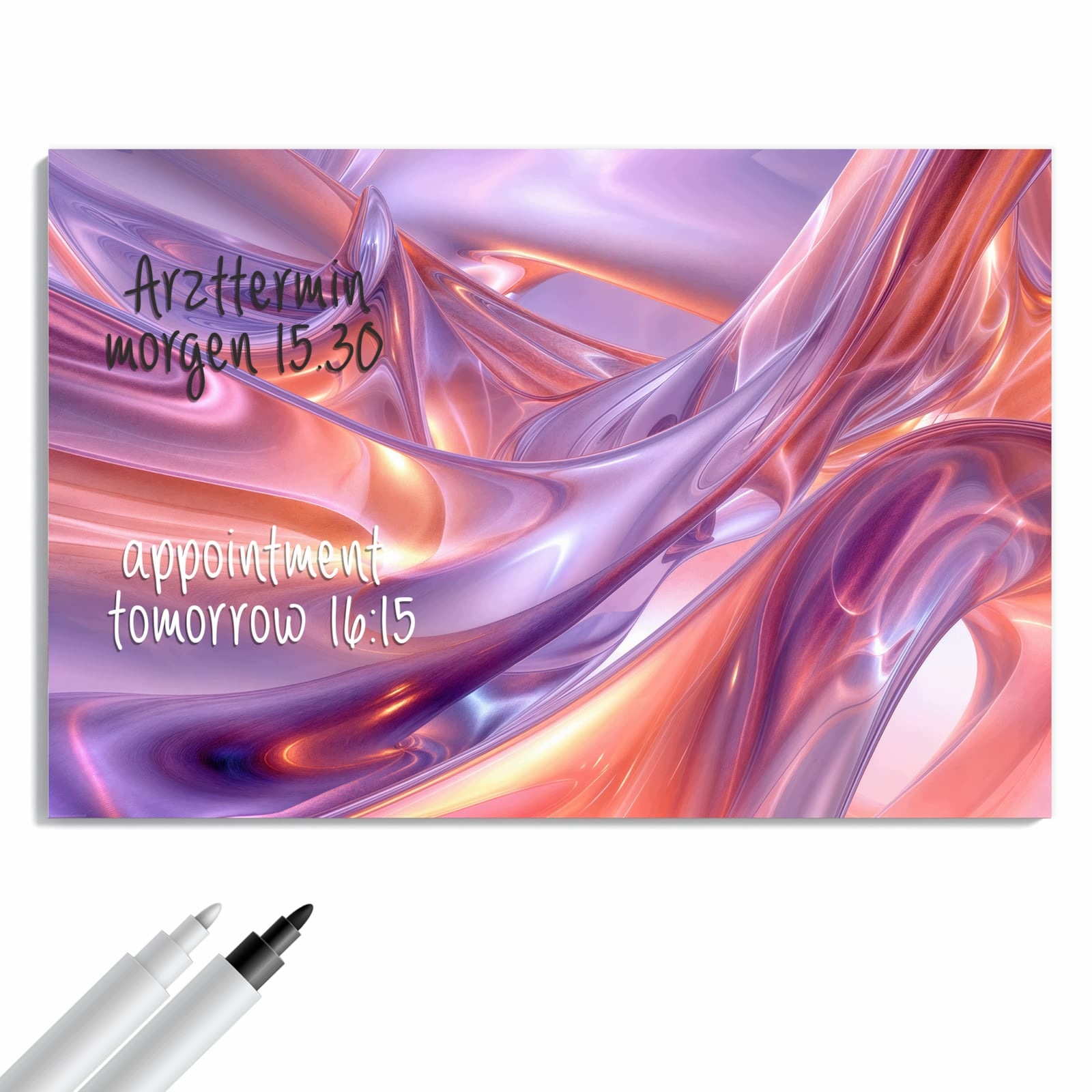 Magnetická tabule Abstraktní Tvar fali 60 × 40 cm