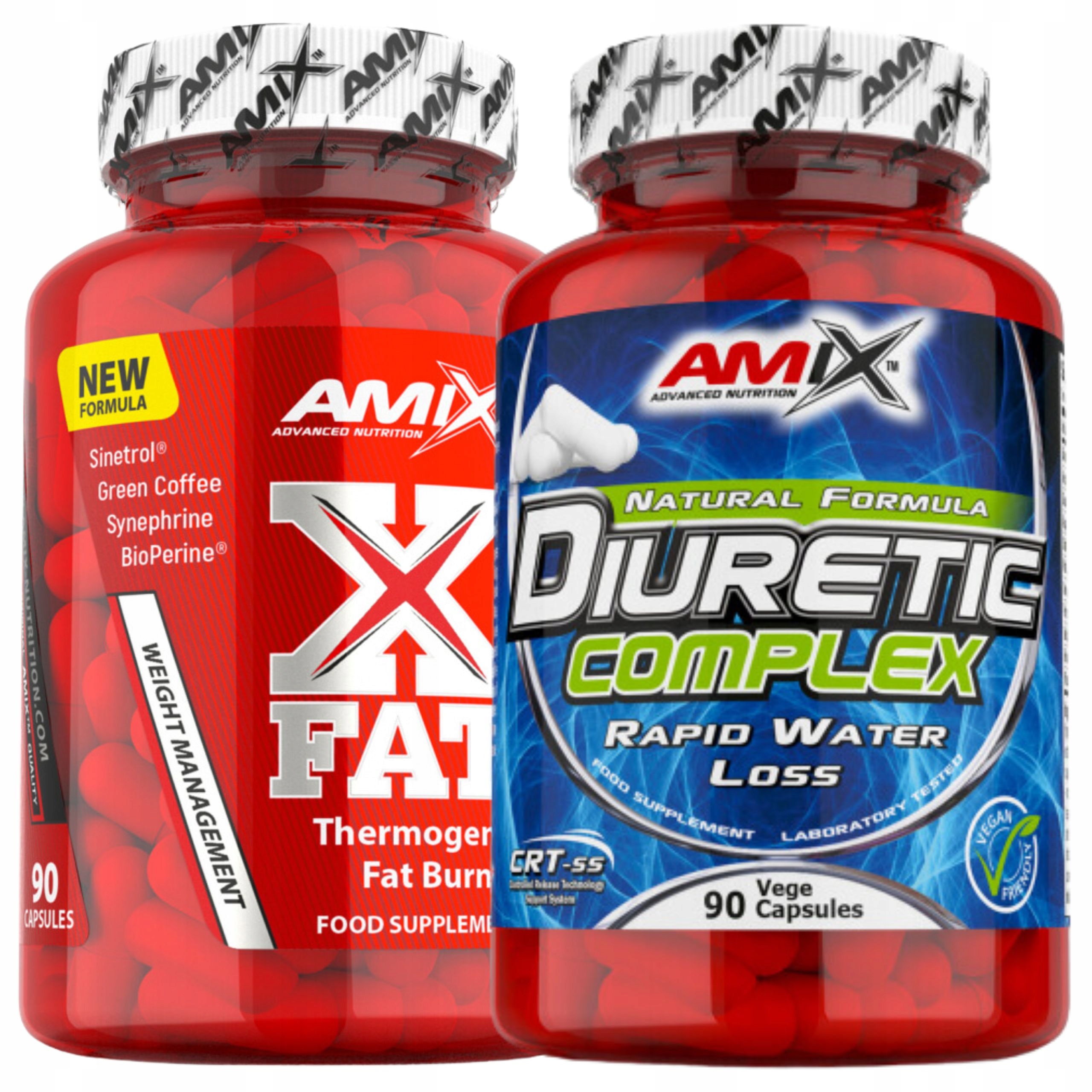 Fat Burner Kapsle na hubnutí Odstranění vody z těla Amix Diuretic