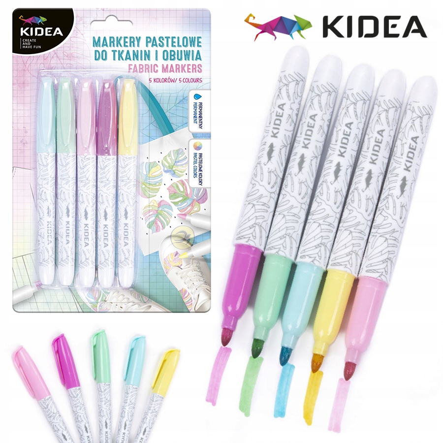 MARKERY PASTELOWE DO TKANIN I OBUWIA BUTÓW RZECZY Kolor Wielokolorowy