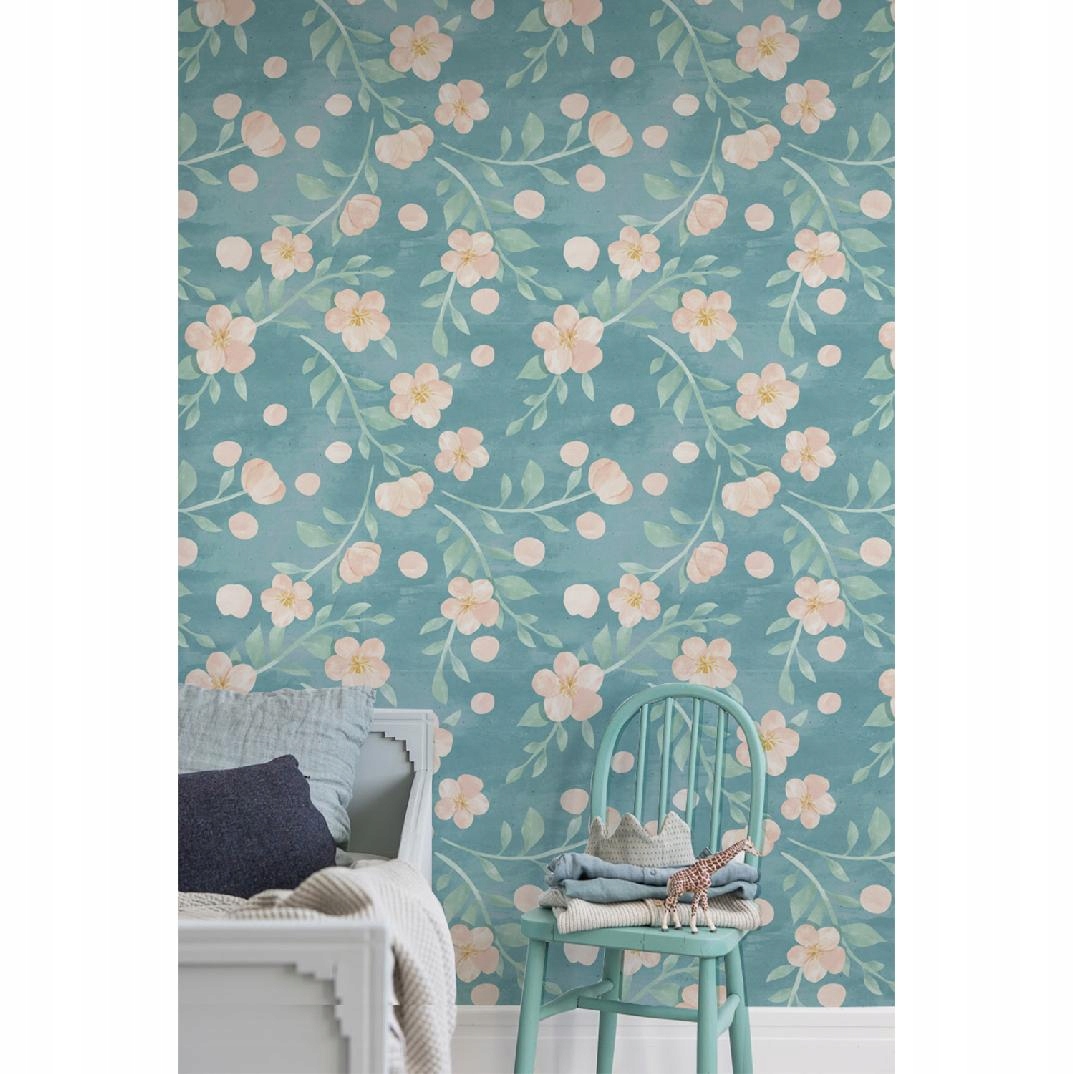 

Tapeta ścienna Delikatne kwiaty vintage 250x250 cm