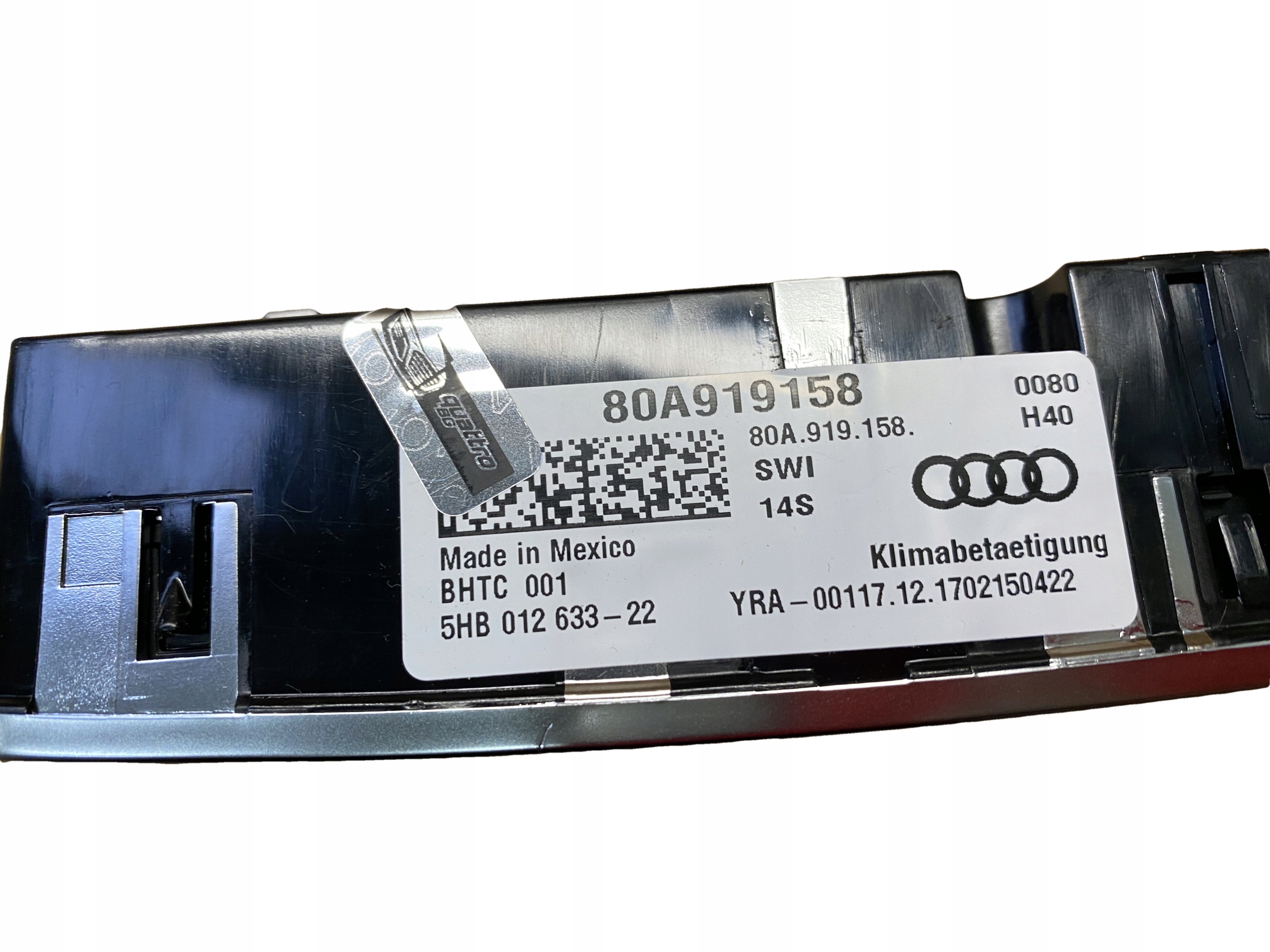 AUDI Q5 80A COMANDI CLIMA posteriore 80A919158