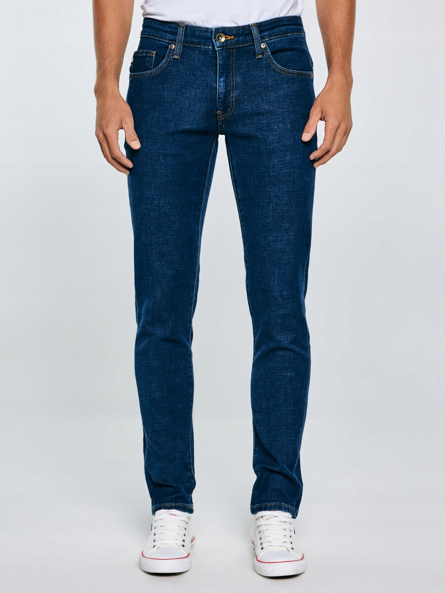 Big Star Pánské džíny skinny tmavě modré Jeffray 663 W34 L32