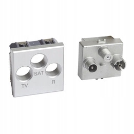 Axolute Zásuvka Tv/rd/sat "hviezda" 2 moduly Bticino H4210M2D