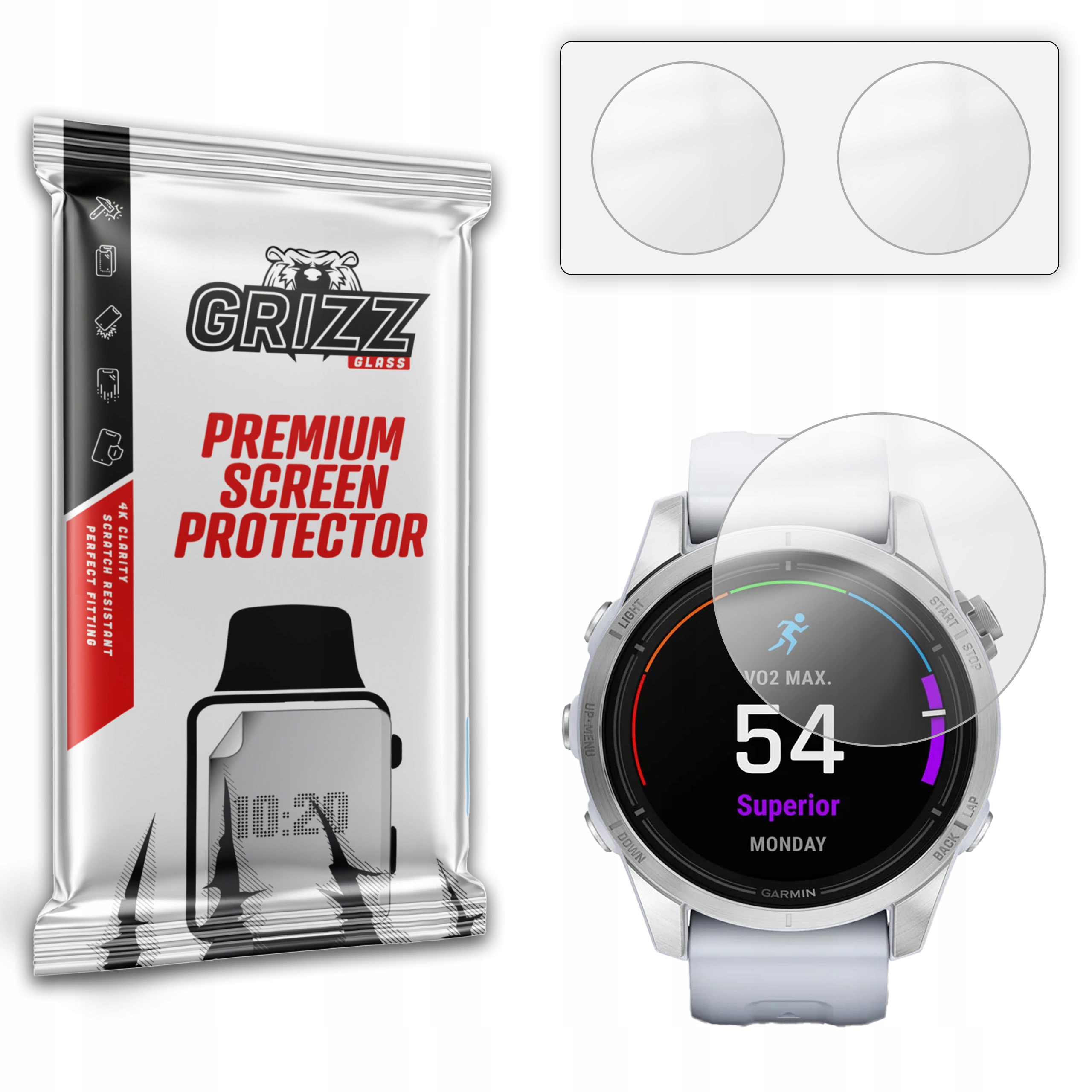 2-PAK Antyodciskowa folia ochronna do Garmin epix Pro gen. 2 42mm
