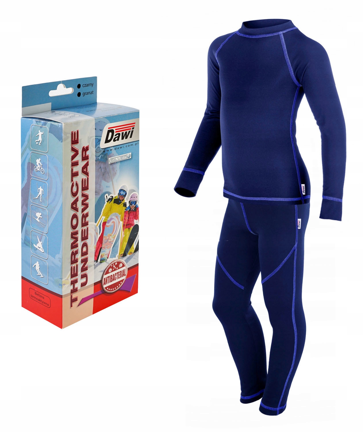 Bielizna dziecięca termoaktywna KOMPLET DAWI 134 Właściwości termiczne