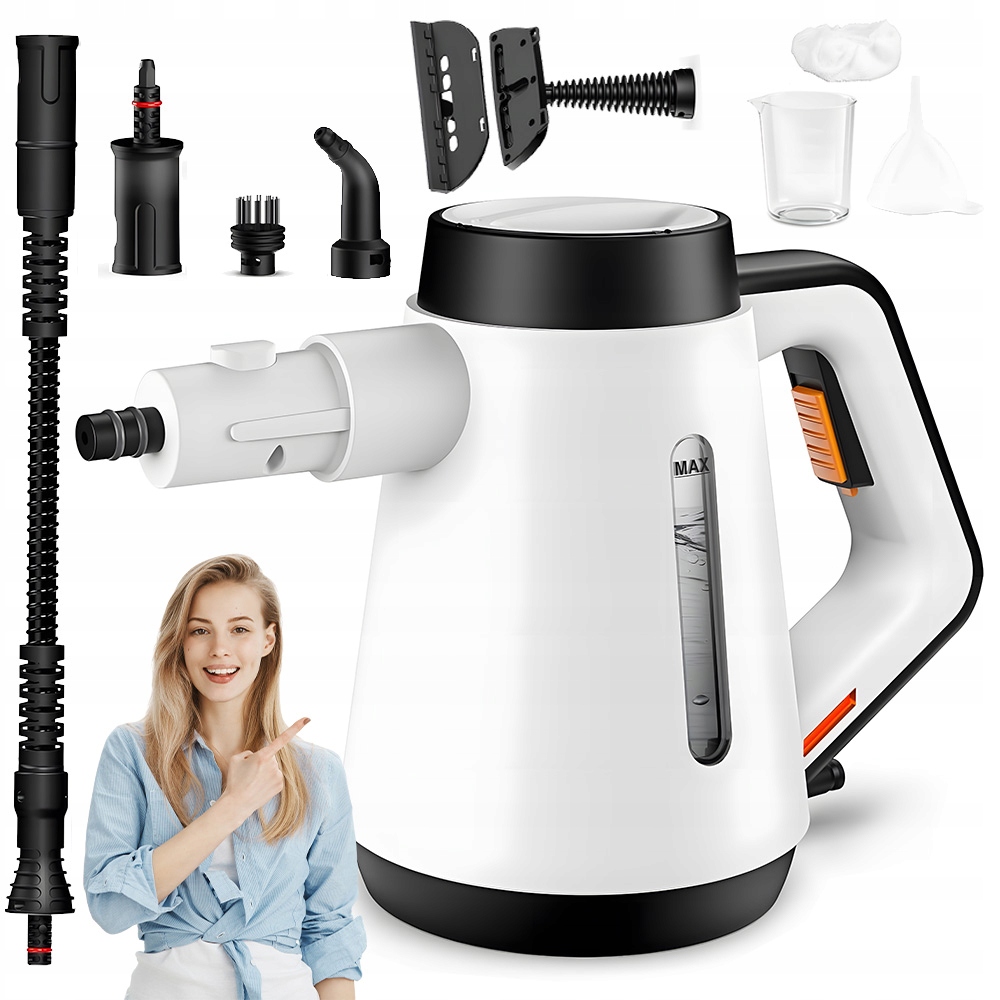 Ruční Parní Vysavač O Výkonu 1200 W Do Kuchyně Přenosný 400 ML S Příslušenstvím