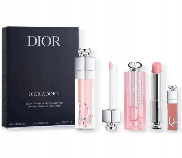 Dior Addict Natural Glow Lip Essentials zestaw do ust 3 szt.