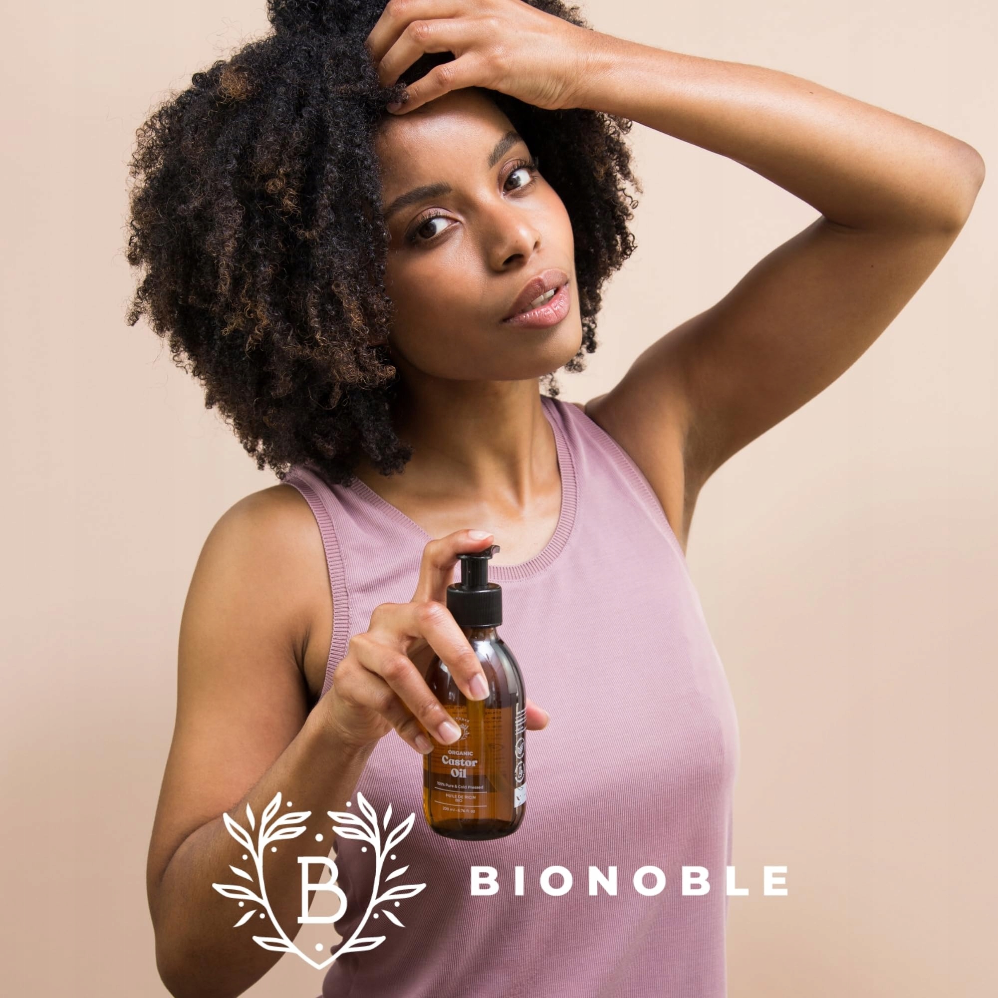 BIONOBLE Olej Rycynowy Bio 500ml Naturalny Do Włosów Rzęs Brwi Paznokci — miniatura 7