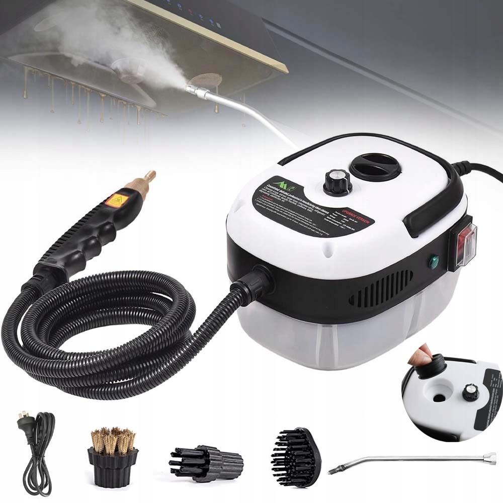 Parní Čistič Steamer 2500W 3BAR 1L Pro Kuchyňský Nábytek