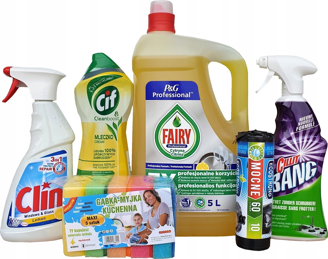 

Płyn do mycia naczyń Fairy Lemon 5L Zestaw+gratis