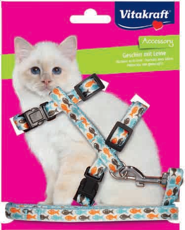 

Vitakraft Szelki+Smycz dla kota 19-31cm /18321