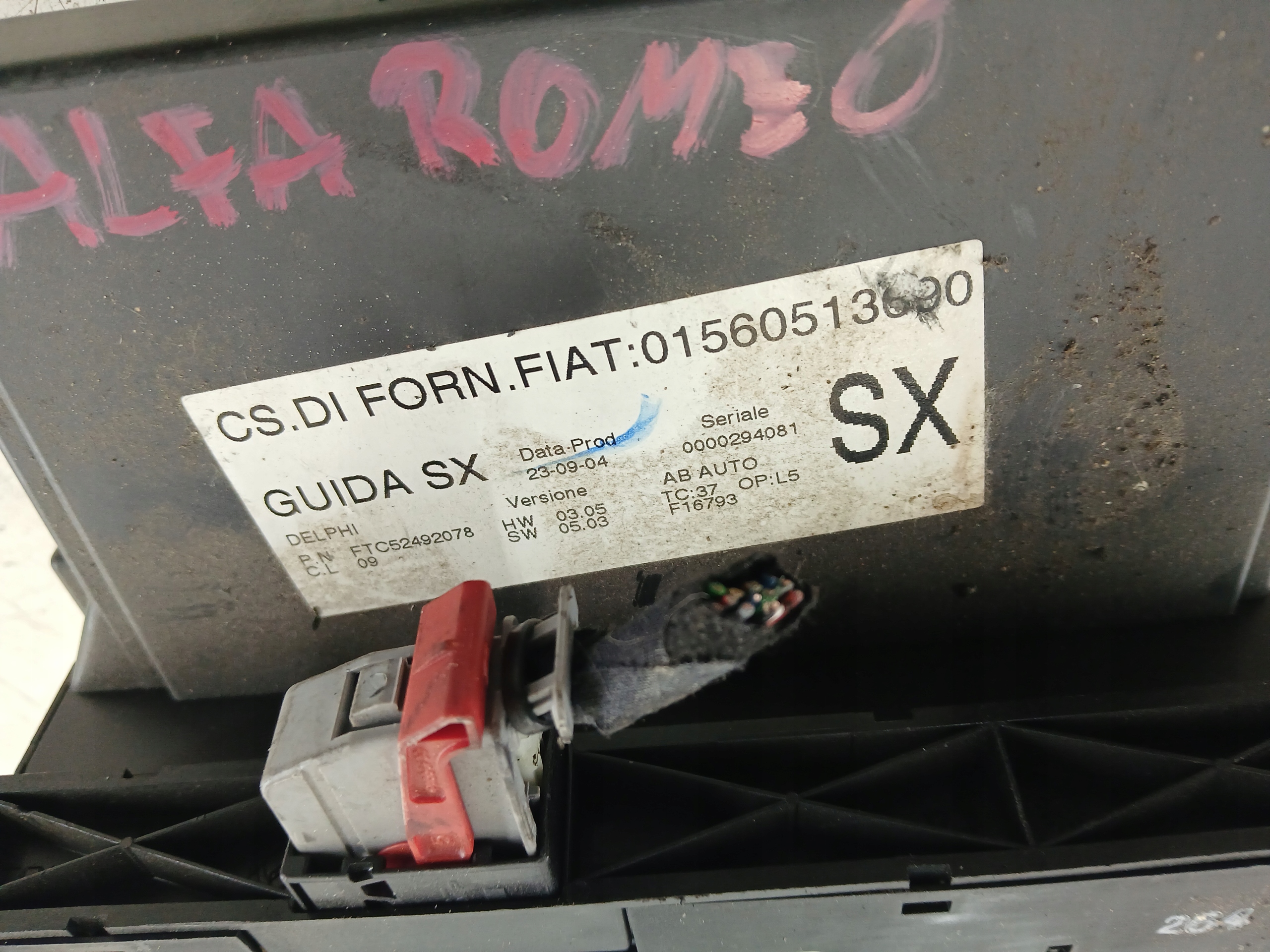 ALFA ROMEO GT 147 Unite commande clima 01560513690