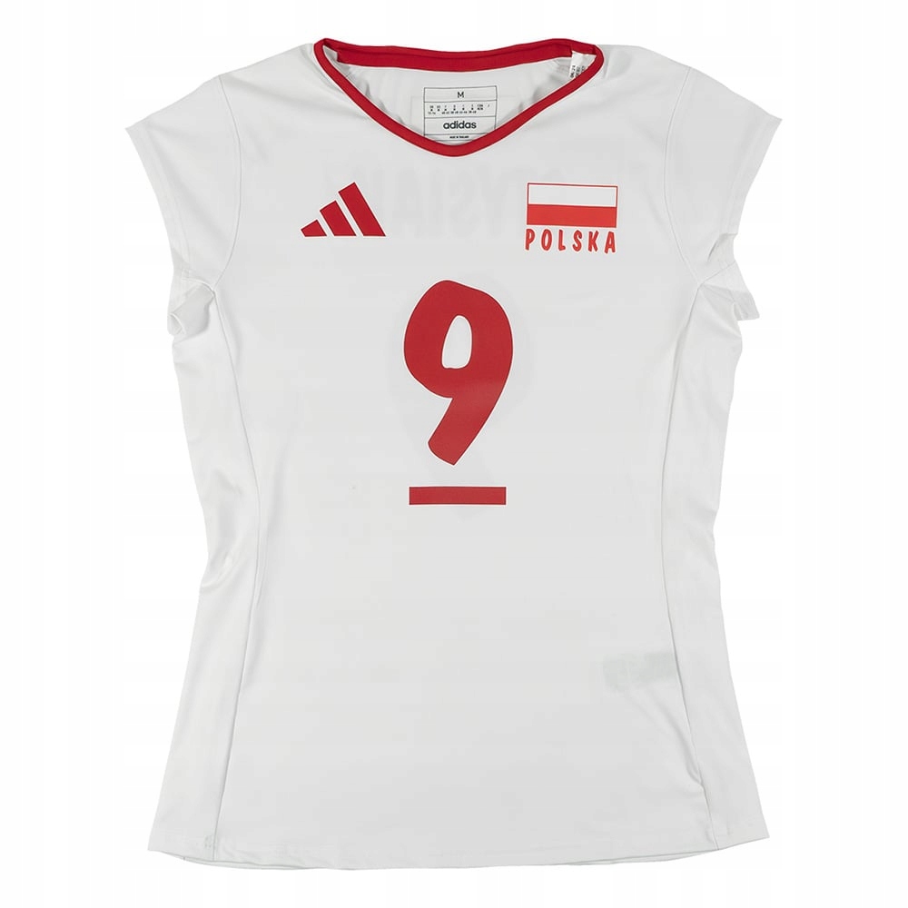 Tričko adidas Polský volejbal Stysiak Bílá IN6187-STYSIAK M