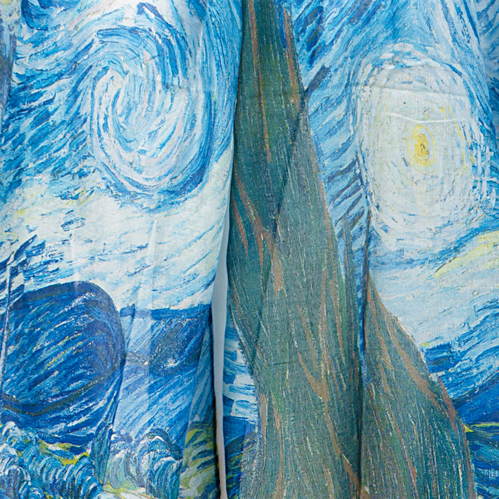 Duży Wiosenny Szal Lekki Cienki Chusta Apaszka Piękne Wzory Obrazy Art Kolor wielokolorowy