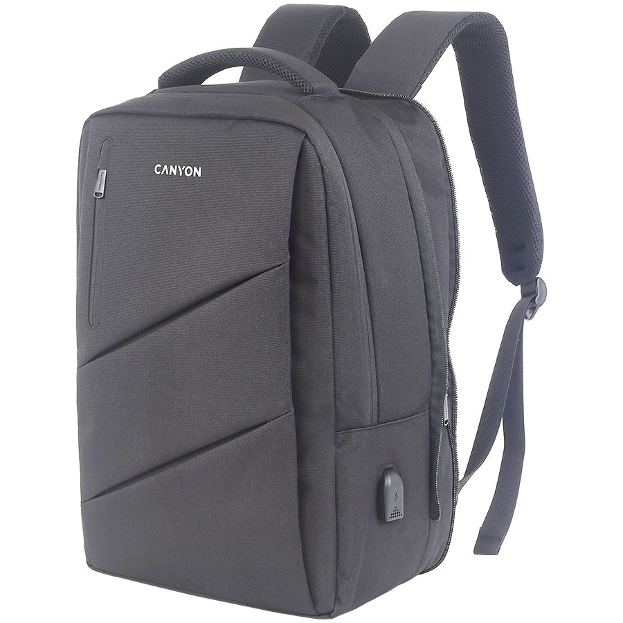 CANYON Plecak na laptopa BPE-5 Miejski USB 15.6'' Szary — 5