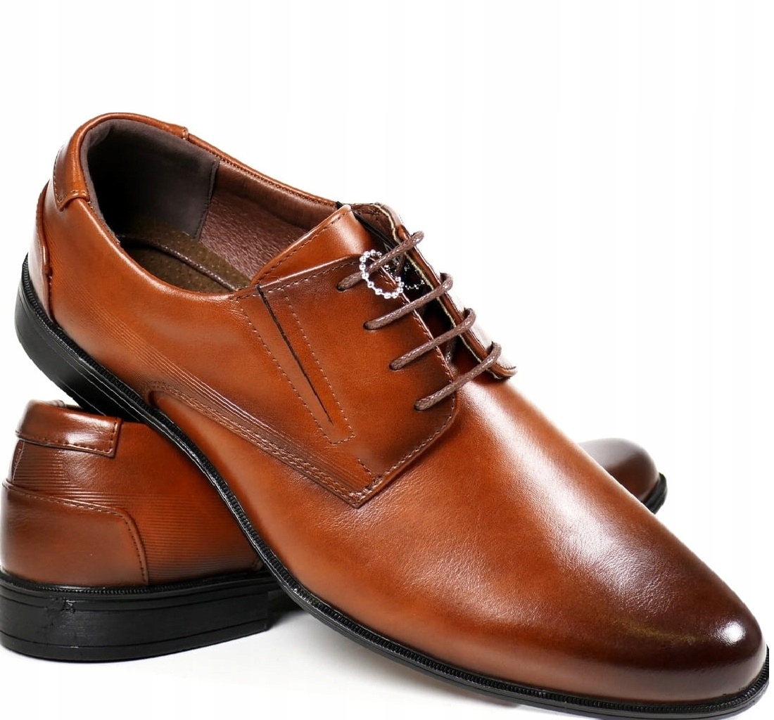 Hnědé Polobotky Na Oslavu, Elegantní Boty, Kožená Stélka 44
