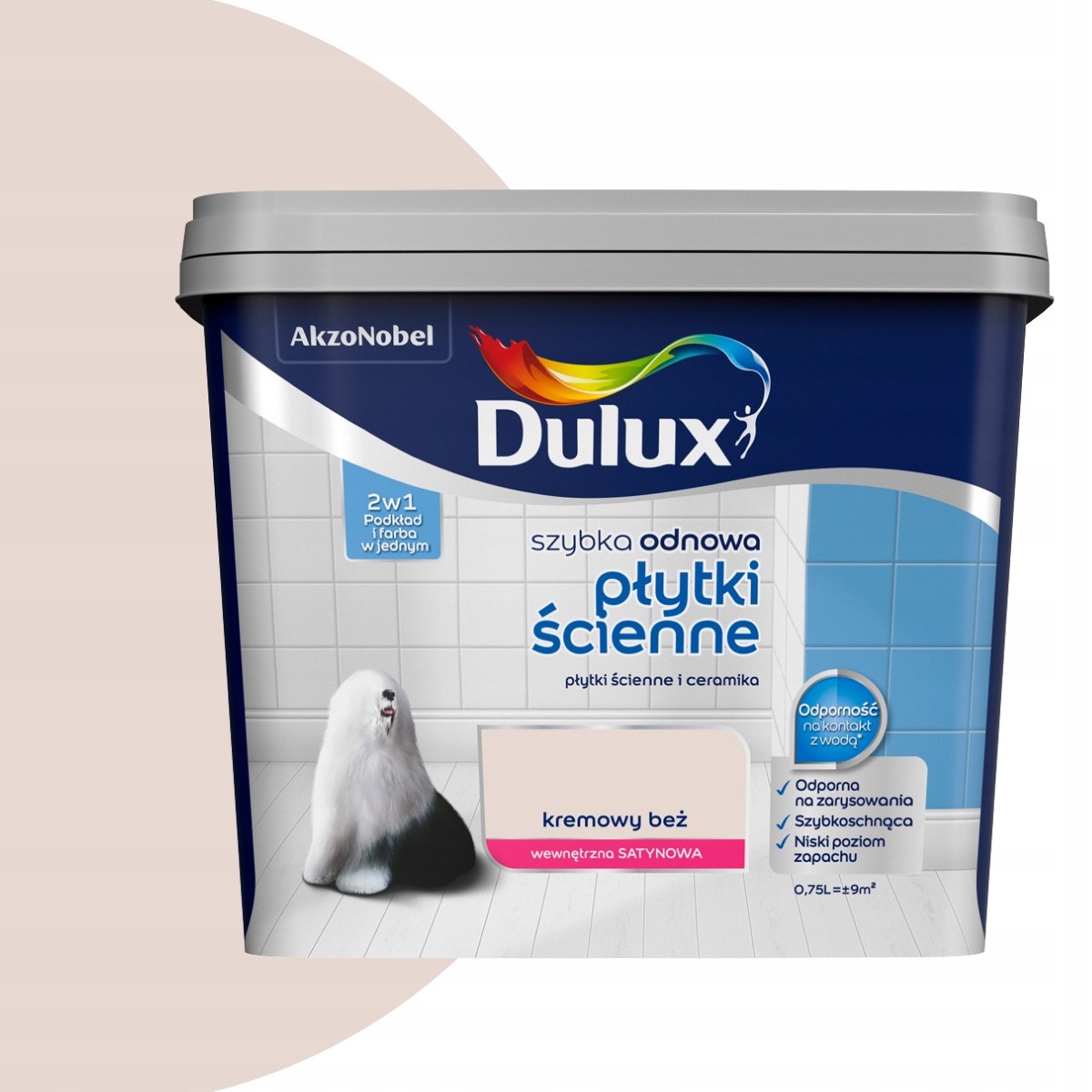 Dulux Rychlá Obnova Stěnové dlaždice 0,75 L Krémově béžová