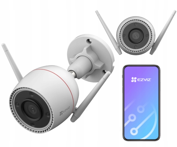 Kamera WiFi Zewnętrzna Ezviz H3C 2K+ Ai 4MP IP67 Detekcja Ruchu microSD